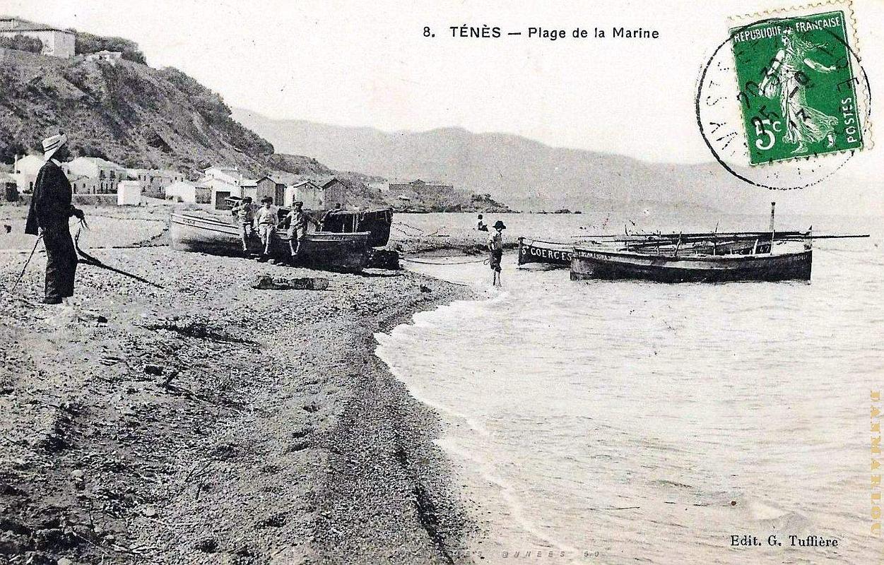 2523- Tenes - Plage de la Marine - 1913.jpg